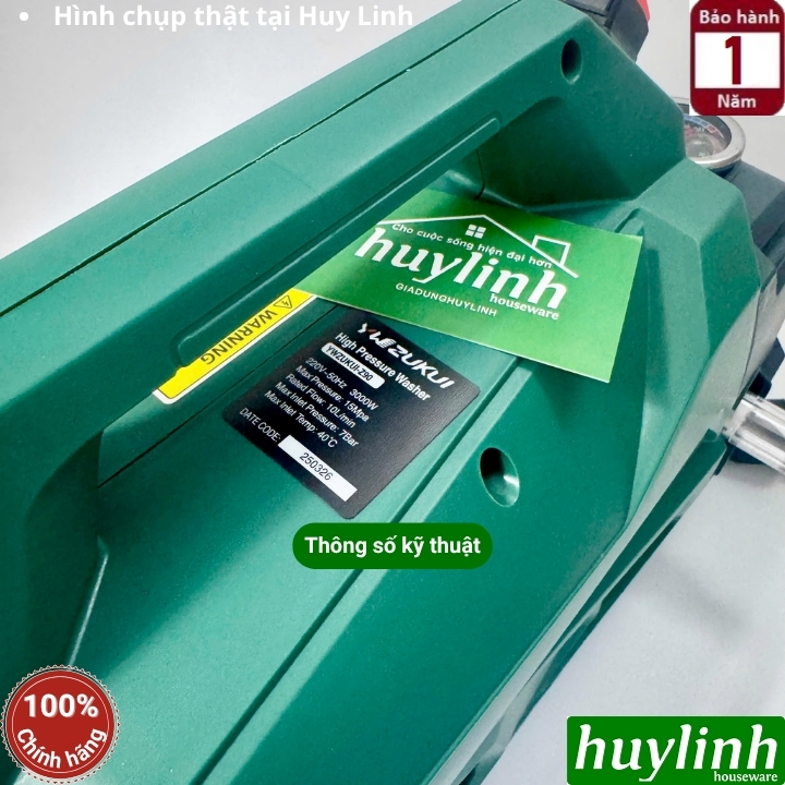 Máy xịt rửa xe chỉnh áp Zukui Z90 (S8 đổi tên) - 3000W - Motor cảm ứng từ 8