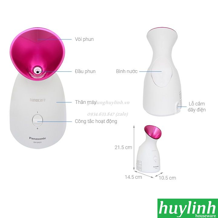 Máy xông hơi mặt Panasonic EH-SA31-VP442 2