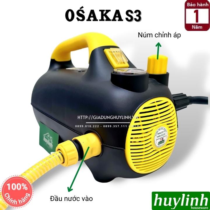 Máy xịt rửa xe chỉnh áp Osaka S3 - 2000W - Tặng béc rửa máy lạnh 4