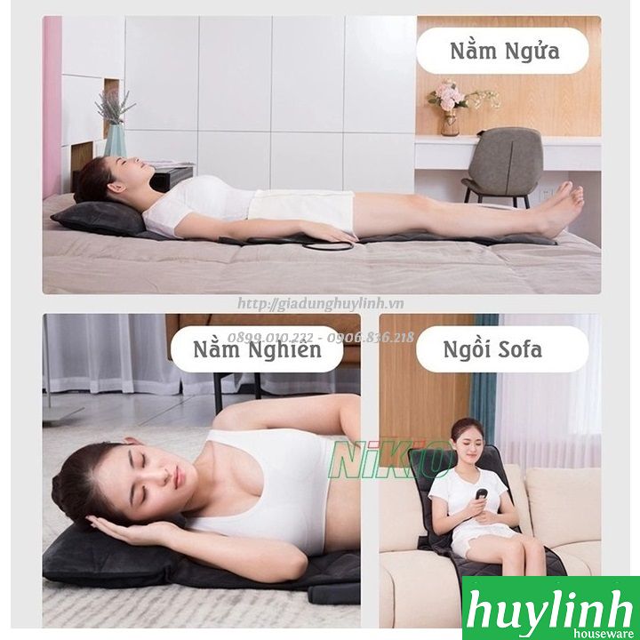 Nệm massage toàn thân Nikio NK-151 - Có hồng ngoại, gối mát xa cổ 5