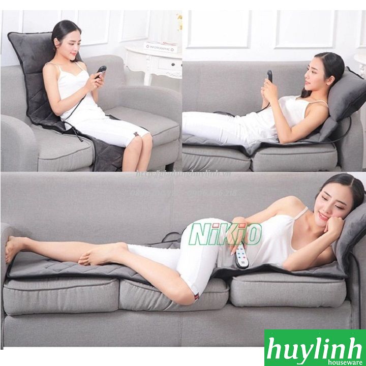 Nệm massage toàn thân Nikio NK-151 - Có hồng ngoại, gối mát xa cổ 8