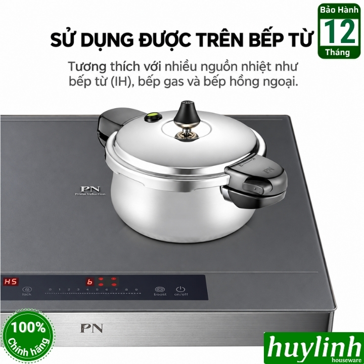 Nồi áp suất inox đáy từ PoongNyun MLRPC-06(IH) - MLRPC-08(IH) - MLRPC-10(IH) - 3.5 lít - 4.5 lít - 6 lít - Sản xuất tại Hàn Quốc 8