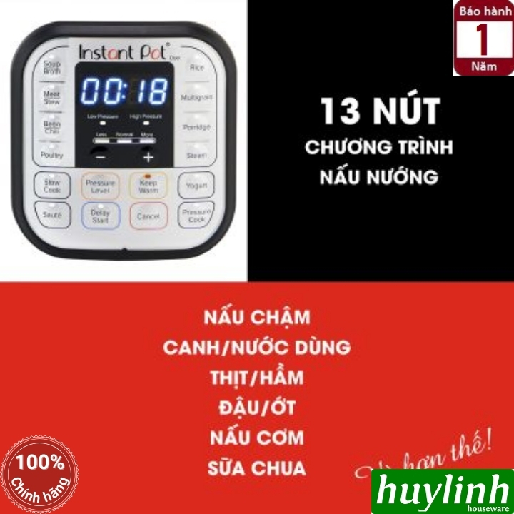 Nồi áp suất điện tử Instant POT Duo v5 7-in-1 4