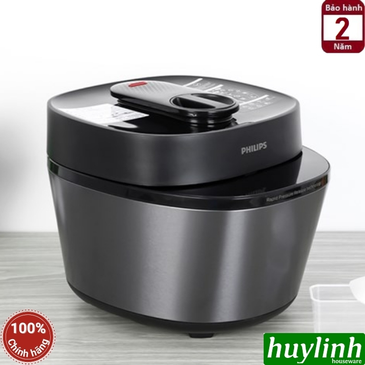 Nồi áp suất điện tử Philips HD2151/66 - 5 lít - 1090W - 35 menu - Hàng chính hãng