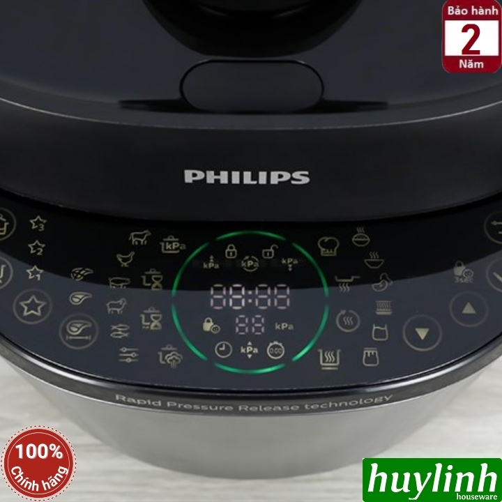 Nồi áp suất điện tử Philips HD2151/66 - 5 lít - 1090W - 35 menu - Hàng chính hãng 5