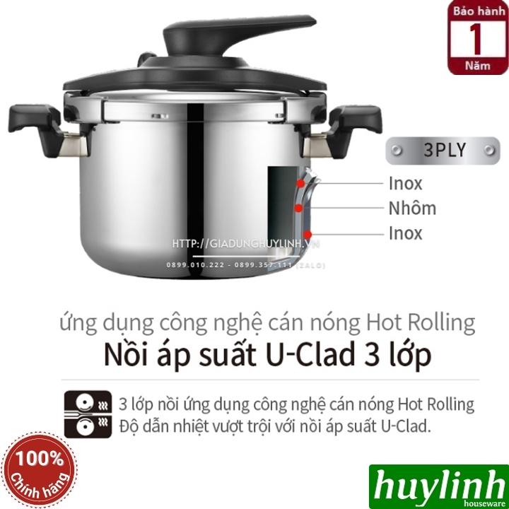 Nồi áp suất Inox đáy từ Hàn Quốc PoongNyun VTSPC-10 - 5.5 lít - Vertu S 5