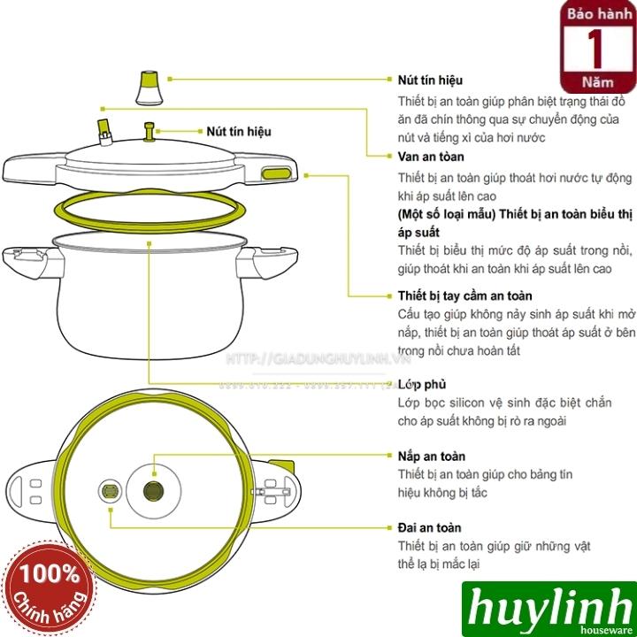 Nồi áp suất nhôm Hàn Quốc PoongNyun BMPC-10 - 5.5 lít 2