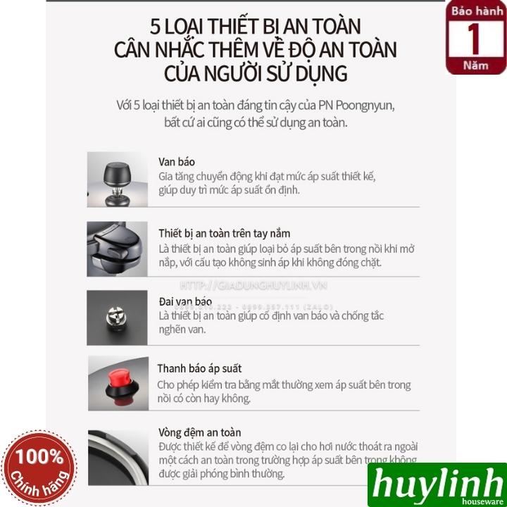 Nồi áp suất nhôm Hàn Quốc PoongNyun BMPC-10 - 5.5 lít 6