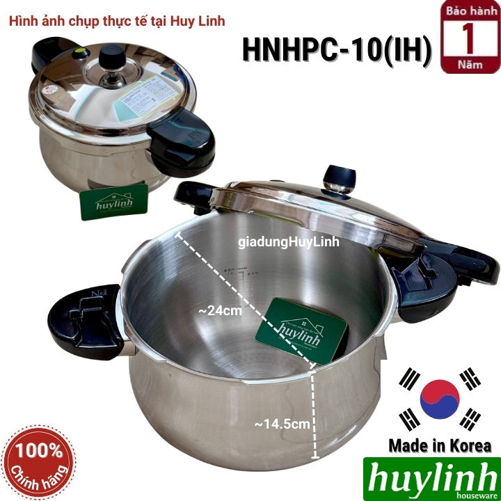 Nồi áp suất Inox PoongNyun HNHPC-10(IH)