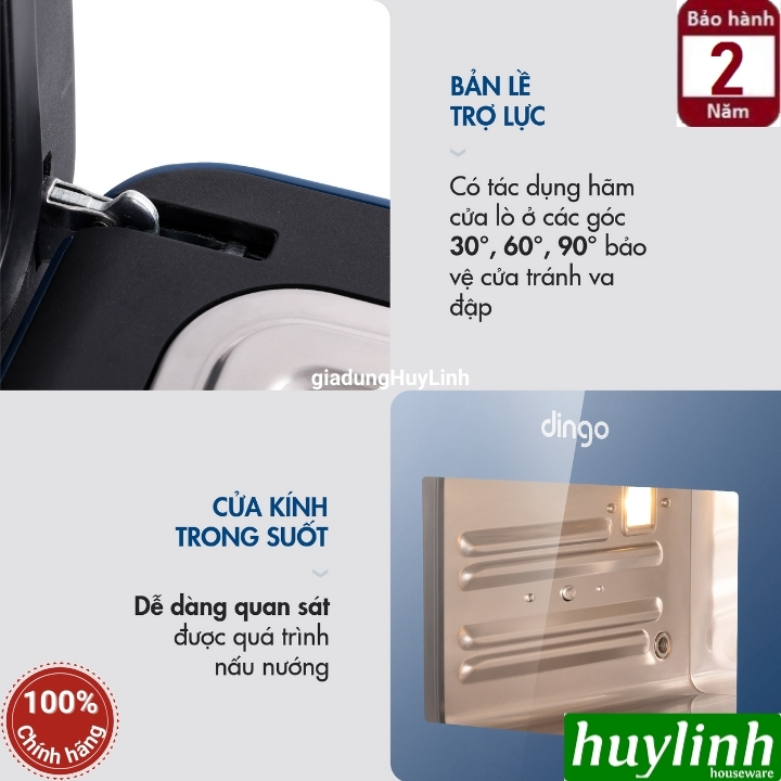 Nồi chiên - hấp hơi nước siêu nhiệt Dingo DSF16 PRO - 16 lít - 21 chức năng 6