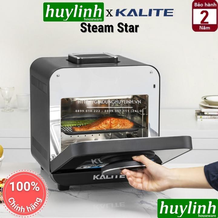 Nồi chiên không dầu hấp hơi nước Kalite Steam Star - 15 lít - Tặng kẹp gắp + bình xịt dầu 3