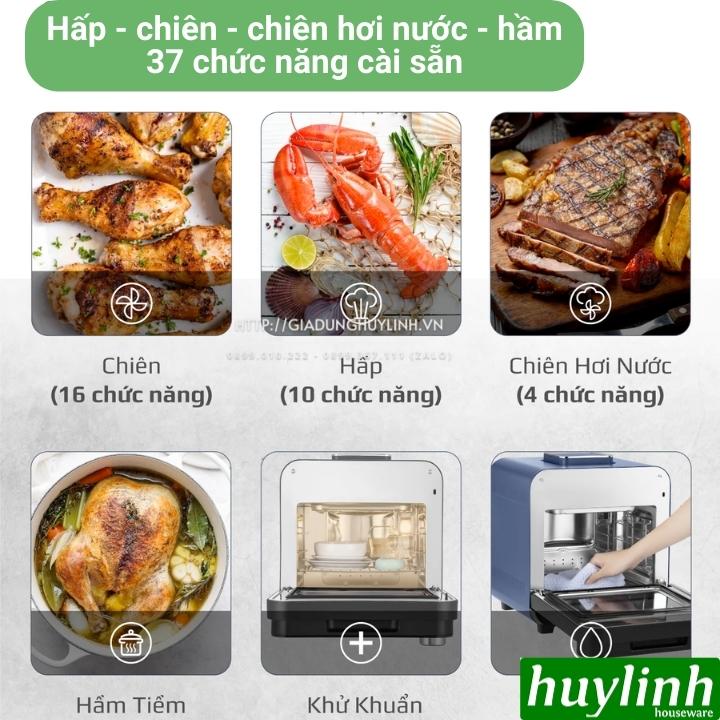 Nồi chiên không dầu - hấp hơi nước Olivo SF15 - Dung tích 15 lít - 37 menu 65