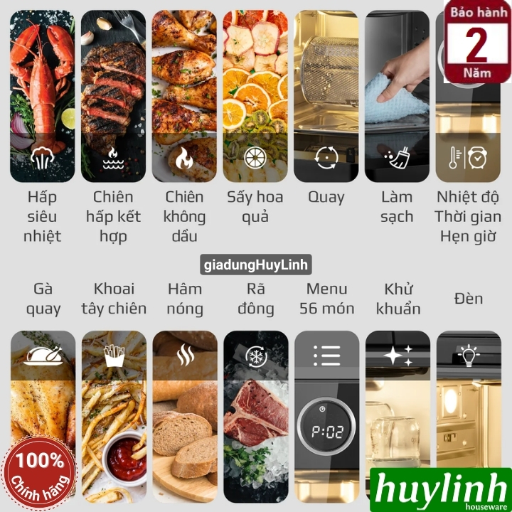 Nồi chiên hấp hơi nước Olivo SF16 PRO “Max” 5