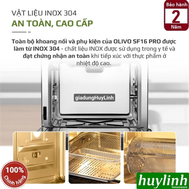 Nồi chiên hấp hơi nước Olivo SF16 PRO “Max” 7