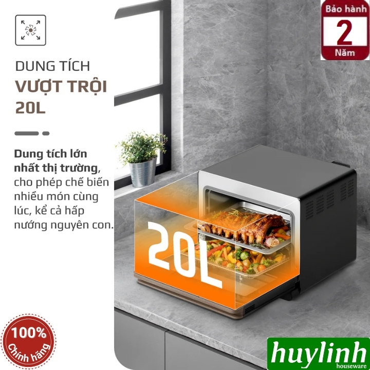 Nồi chiên hấp OLIVO SF20 SteamFry Xtra 6