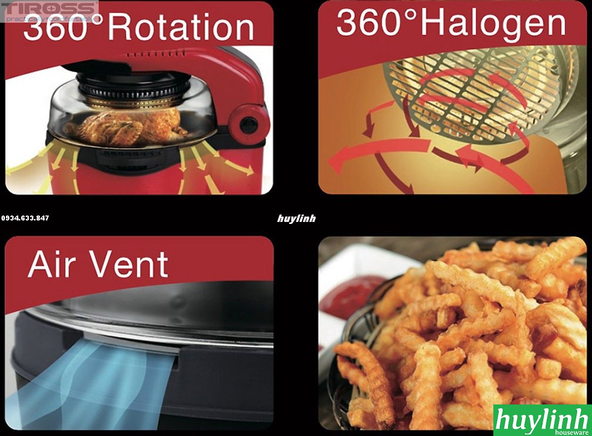 Nồi chiên nướng không dầu đa năng Tiross TS903-4