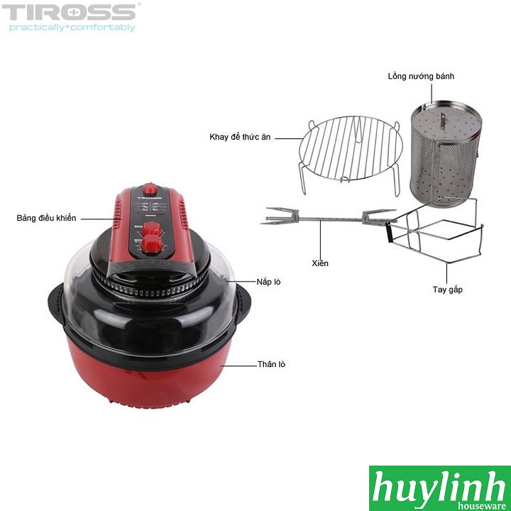 Nồi chiên nướng không dầu đa năng Tiross TS903-1