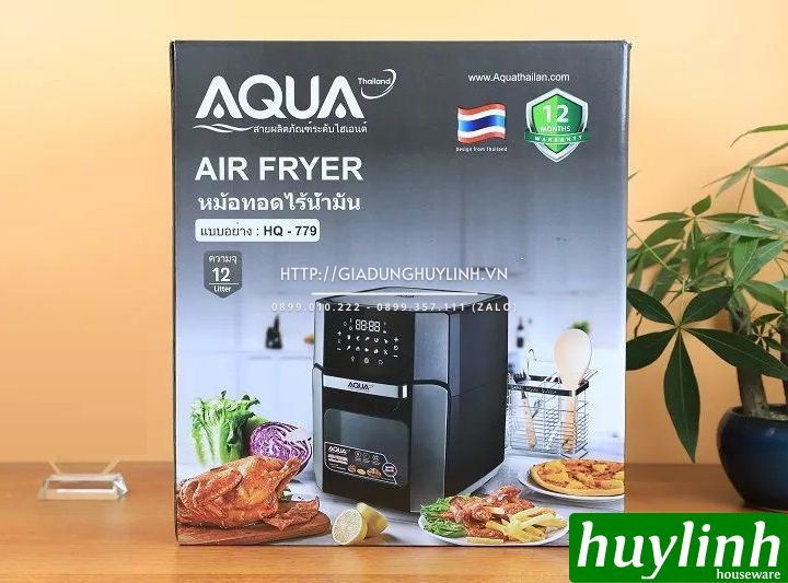 Nồi chiên không dầu điện tử Aqua HQ-779 - 12 lít 6