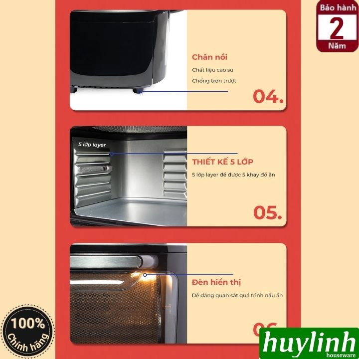 Nồi chiên không dầu điện tử Magic ECO M13 - 13 lít 7