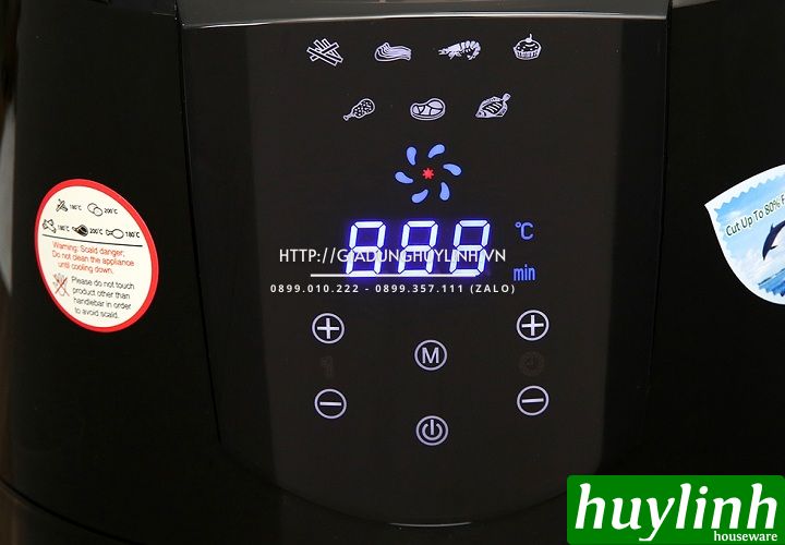 Nồi chiên không dầu điện tử Perfect PF-D92 - 5 lít 5