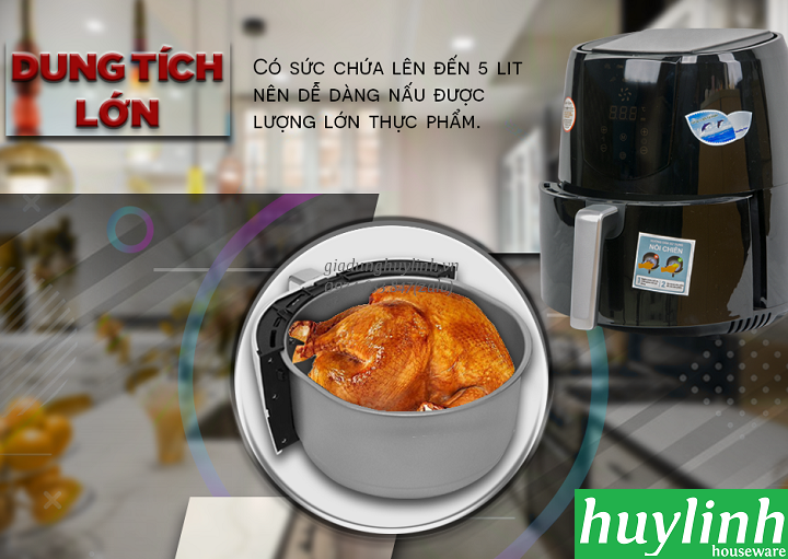 Nồi chiên không dầu điện tử Perfect PF-D92 - 5 lít 6