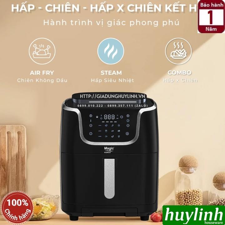 Nồi chiên không dầu - hấp hơi nước Magic Korea A700 - 7 lít 8