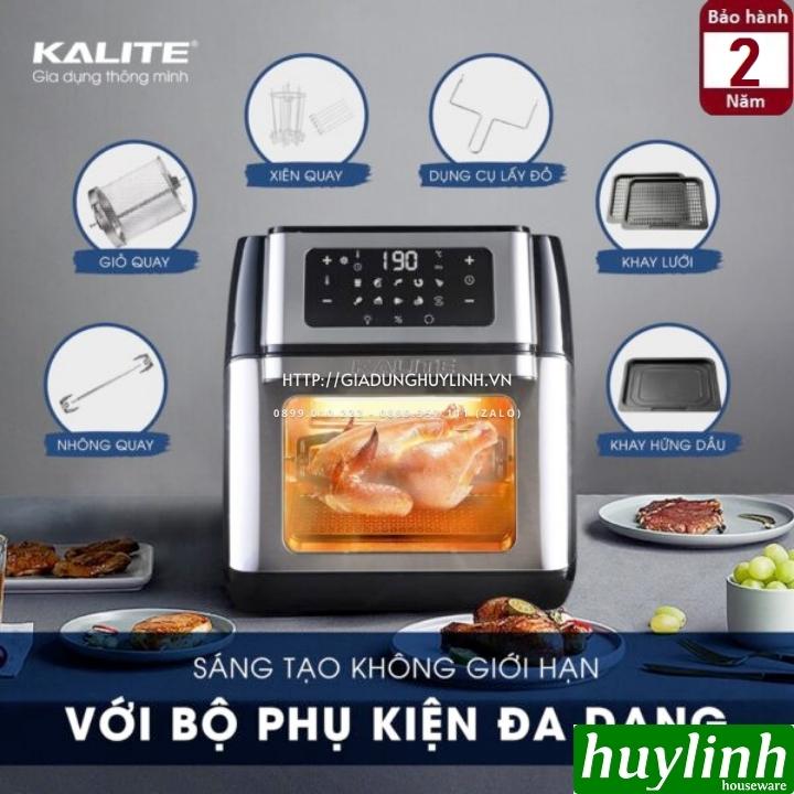 Nồi chiên không dầu điện tử Kalite KL-Q10 - 10 lít - Tặng bao tay + chổi quét 4