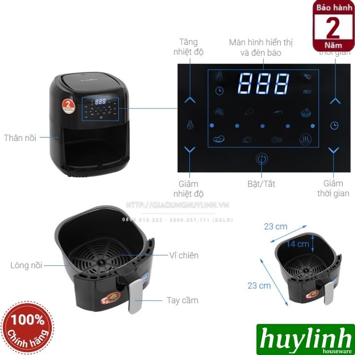 Nồi chiên không dầu điện tử Magic ECO AC-102 - 5.5 lít - Made in Thái Lan 2