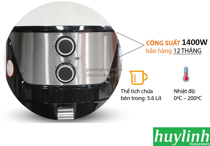 Nồi chiên không dầu Perfect PF625 4