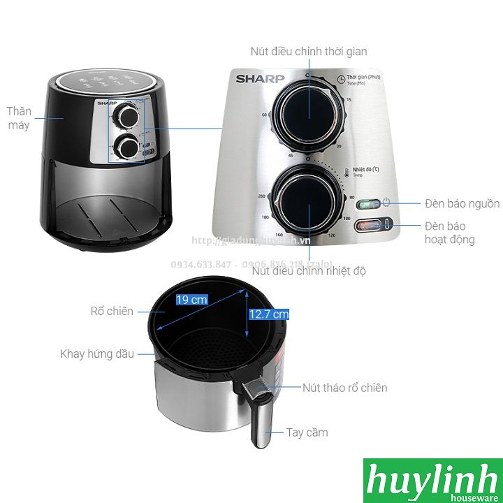 Nồi chiên không dầu Sharp KF-AF42MV-ST - 4.2 lít 2
