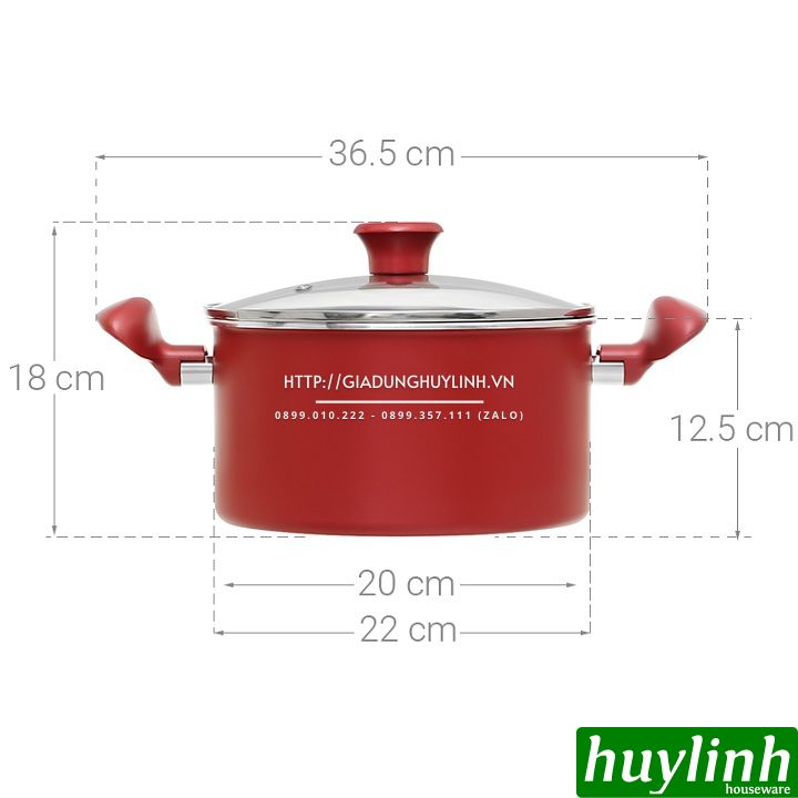 Nồi nhôm chống dính đáy từ Tefal So Chef G1354595 - 22cm 2