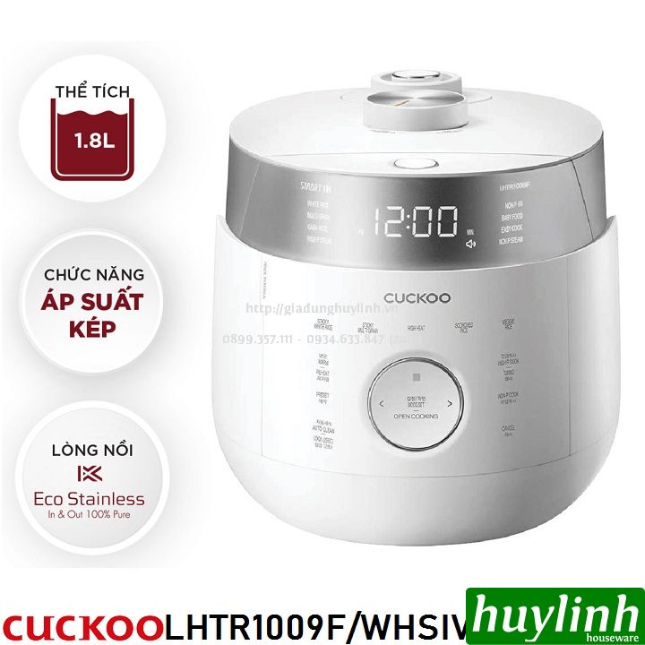 Nồi cơm điện cao tần Hàn Quốc Cuckoo CRP-LHTR1009F - 1.8 lít (BKSIVNCV - WHSIVNCV) 2