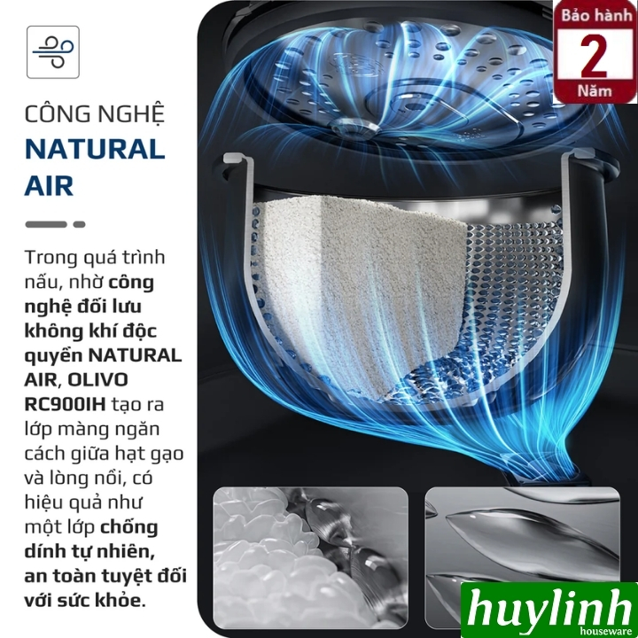 Nồi cơm điện cao tần Olivo RC-900IH 4