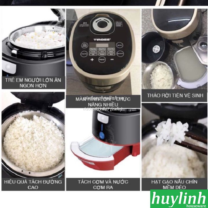 Nồi cơm tách đường Tiross TS9911 - 1.5 lít 2