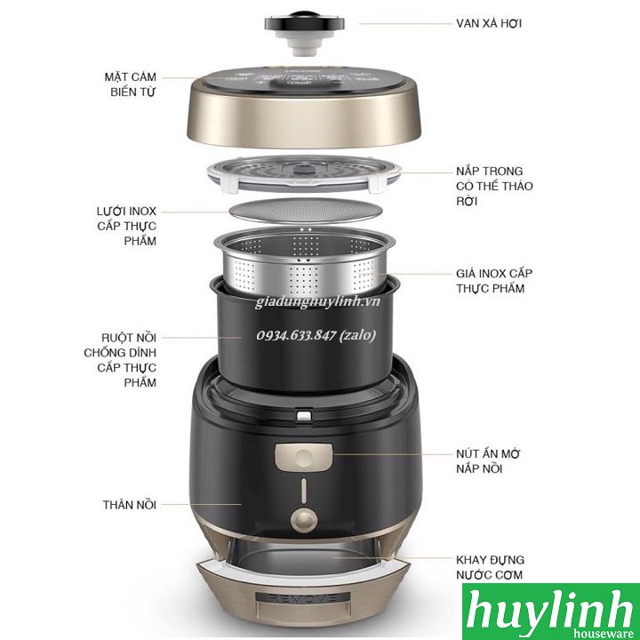 Nồi cơm tách đường Tiross TS9911 - 1.5 lít 4