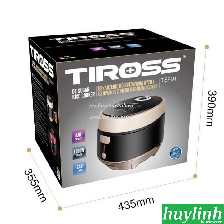 Nồi cơm tách đường Tiross TS9911 - 1.5 lít 8