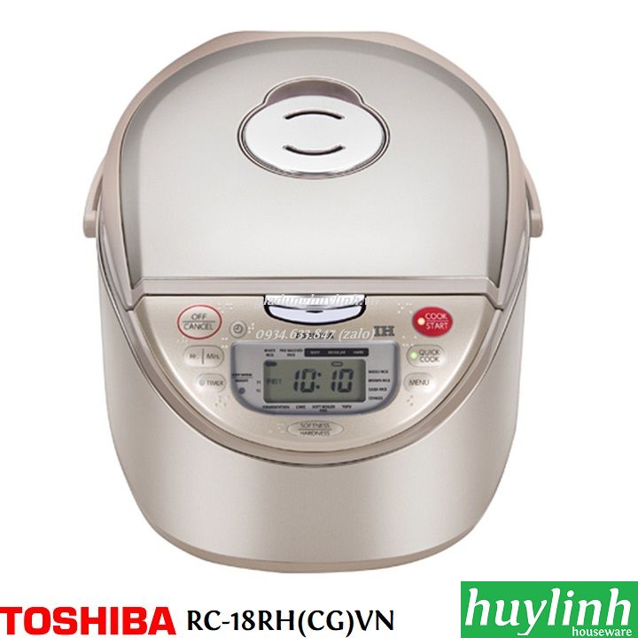 Nồi cơm điện tử Toshiba RC-18RH(CG)VN - 1.8 lít