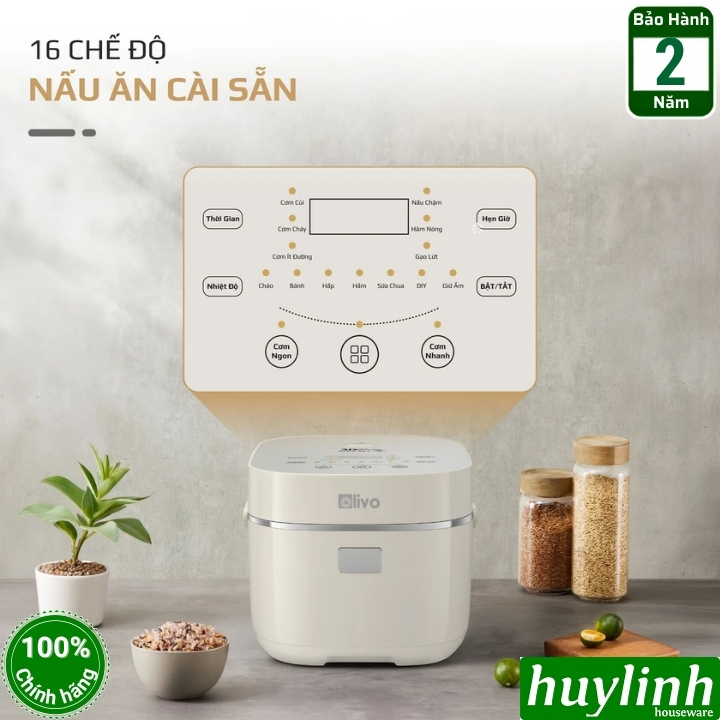 Nồi cơm điện cao tần Olivo RC-600IH - lòng nồi inox 304 - 1.2 lít 2