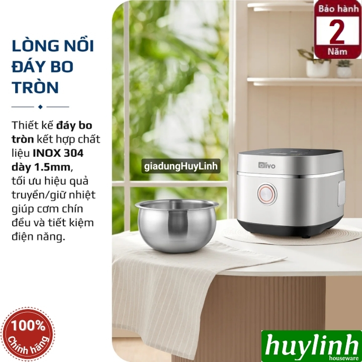 Nồi cơm điện tử Olivo RC86 4