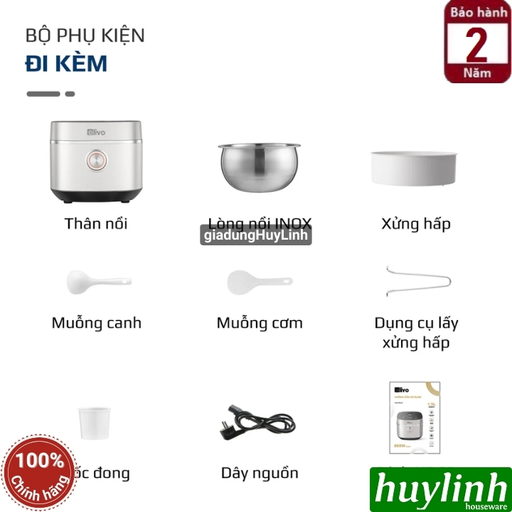 Nồi cơm điện tử Olivo RC86 9