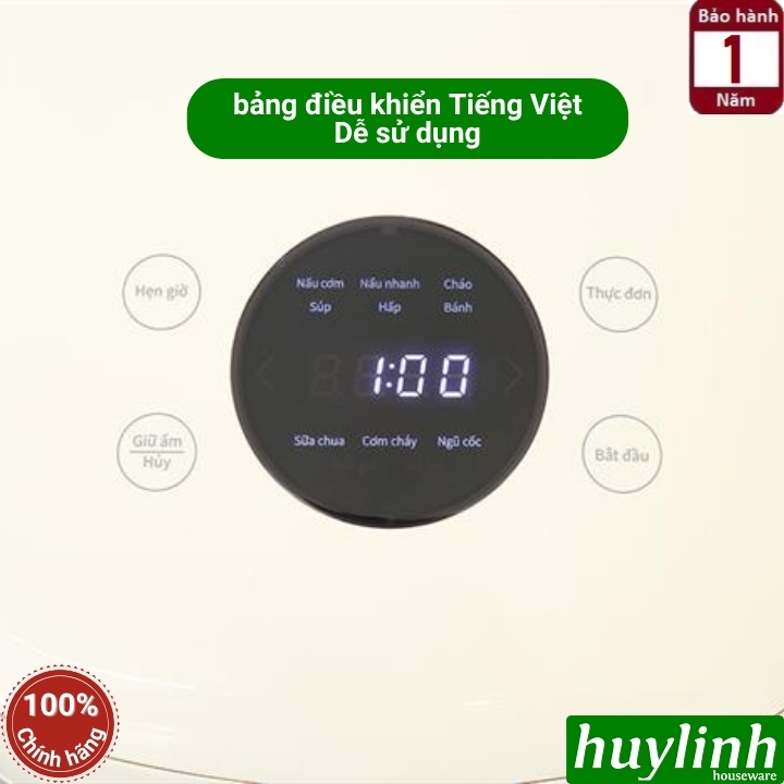 Nồi cơm điện tử cao tần IH Sharp KS-IH10IX-WH (1 lít) - KS-IH18IX-WH (1.8 lít) - 10 chức năng 8