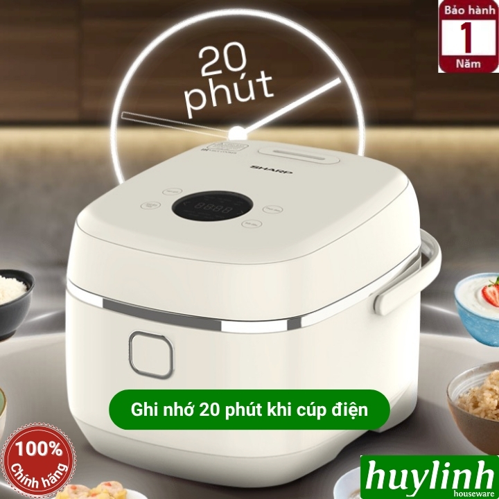 Nồi cơm điện tử cao tần IH Sharp KS-IH10IX-WH (1 lít) - KS-IH18IX-WH (1.8 lít) - 10 chức năng 9