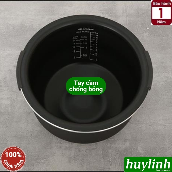 Nồi cơm điện tử cao tần IH Sharp KS-IH10IX-WH (1 lít) - KS-IH18IX-WH (1.8 lít) - 10 chức năng 6