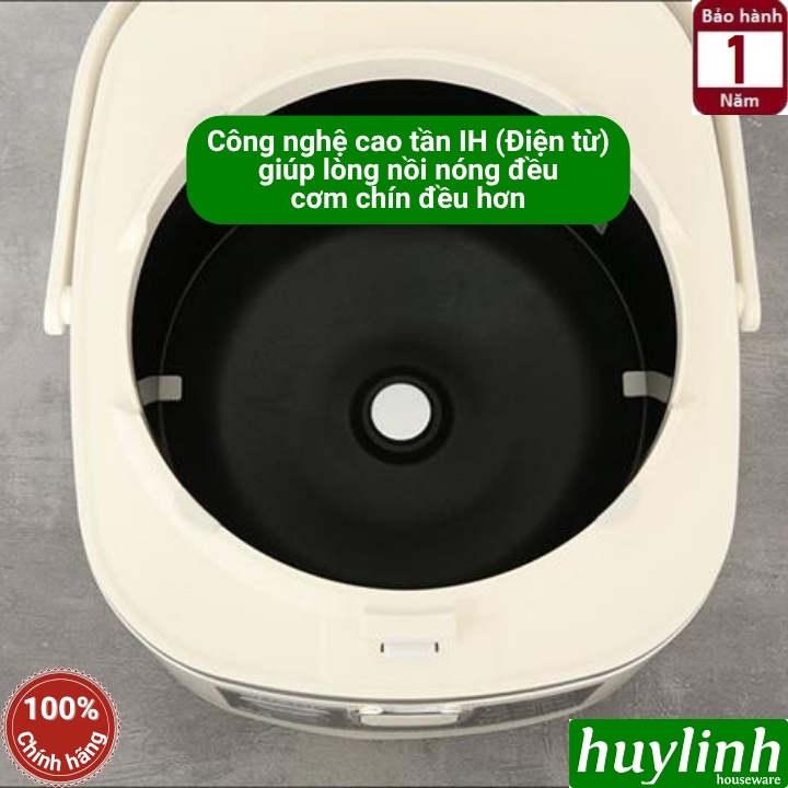 Nồi cơm điện tử cao tần IH Sharp KS-IH10IX-WH (1 lít) - KS-IH18IX-WH (1.8 lít) - 10 chức năng 7