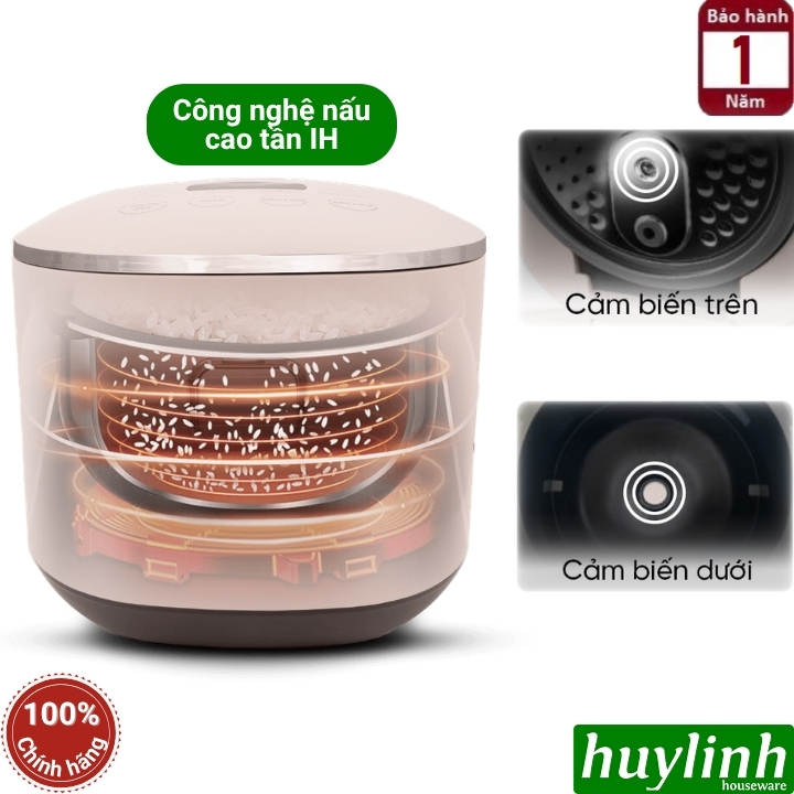 Nồi cơm điện tử cao tần IH Sharp KS-IH151V (1.5 lít) - IH181V-RG (1.8 lít) - 12 chức năng 3