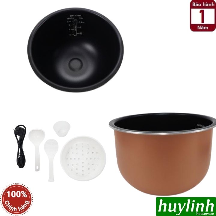 Nồi cơm điện tử cao tần IH Sharp KS-IH151V (1.5 lít) - IH181V-RG (1.8 lít) - 12 chức năng 7