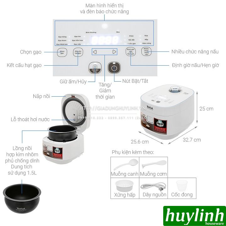 Nồi cơm điện từ Fuzzy Xpress Tefal RK522168 - 1.5 lít 2