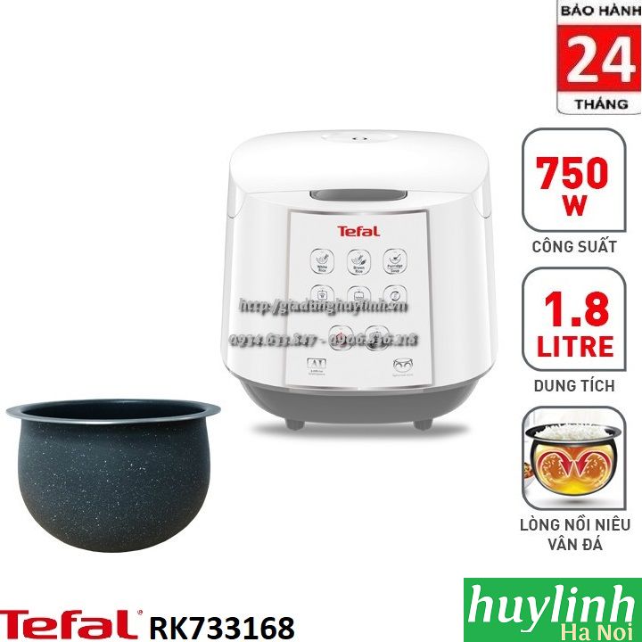 Nồi cơm điện tử Tefal RK733168 - 1.8 Lít - 750W