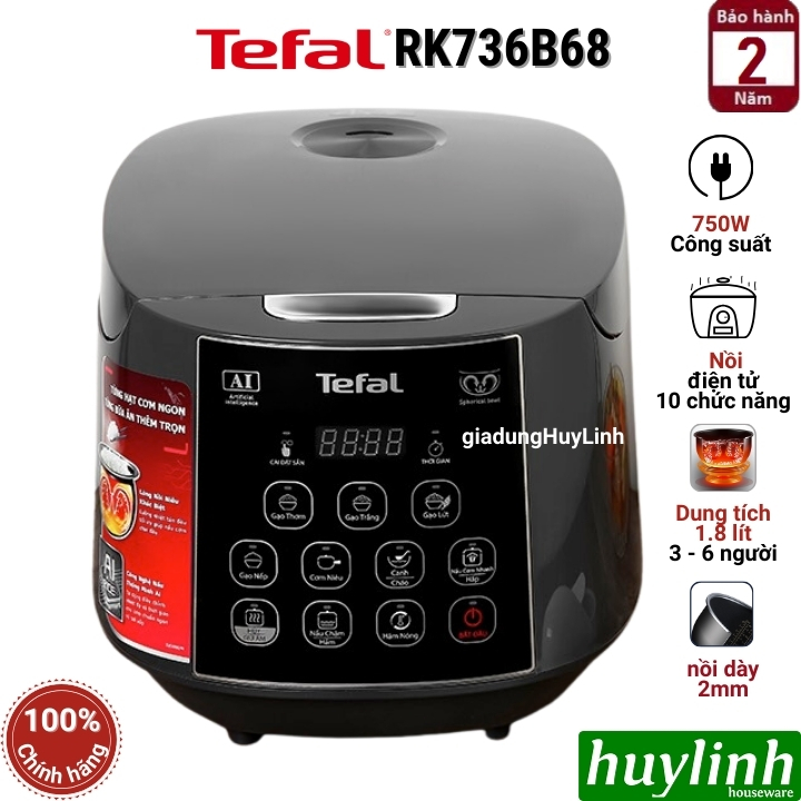 Nồi cơm điện tử Tefal RK736B68