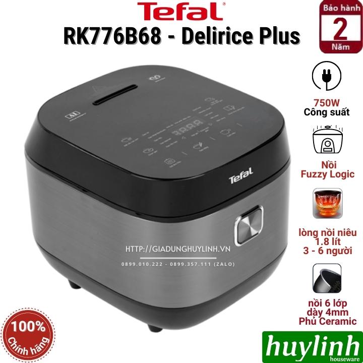 Nồi cơm điện tử Delirice Plus Tefal RK776B68 - 1.8 lít - Lòng nồi niêu dày 4mm